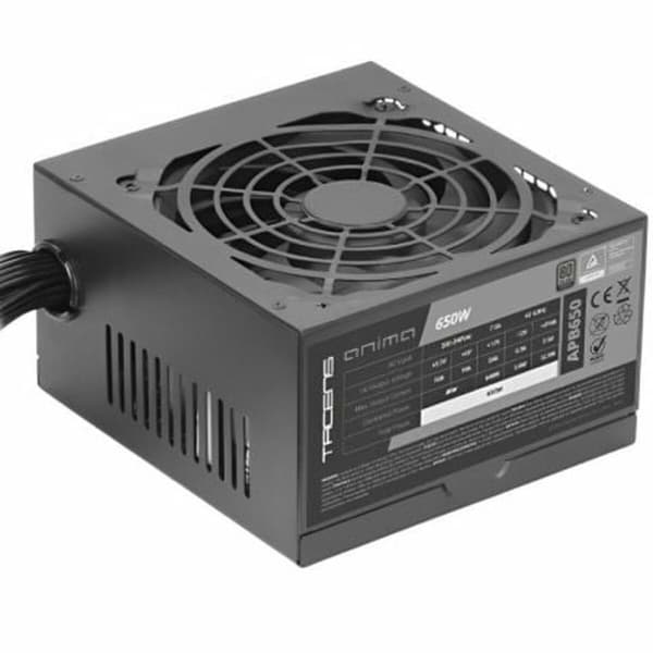 Strømforsyning Tacens APB650 ATX 650 W 80 Plus Bronze Sort