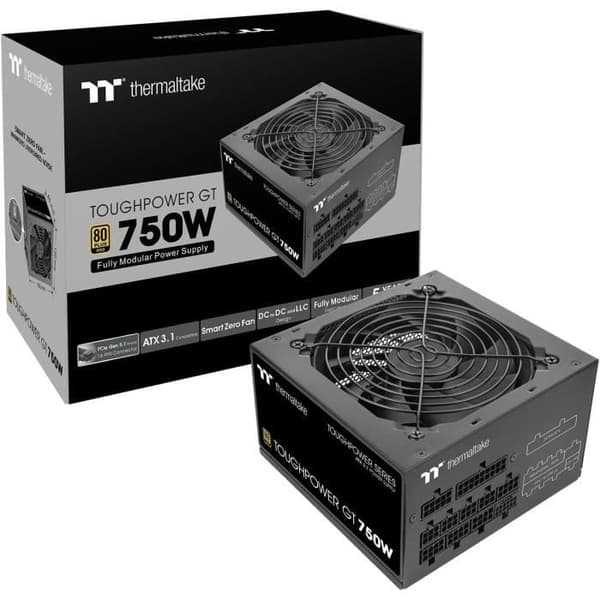Strömförsörjning - THERMALTAKE - Toughpower GT 750W - 80Plus Gold - Modulär - PCIe Gen 5.1 12+4pin Svart