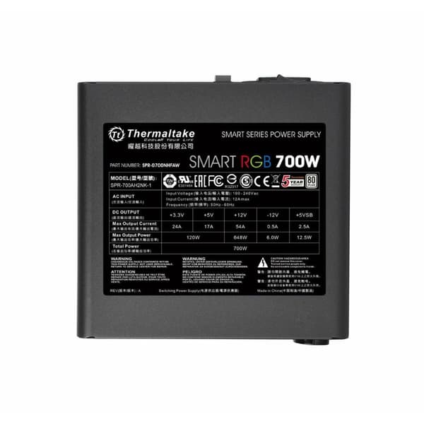 Strømforsyning THERMALTAKE PS-SPR-0700NHSAWE-1 700 W ATX 6 W