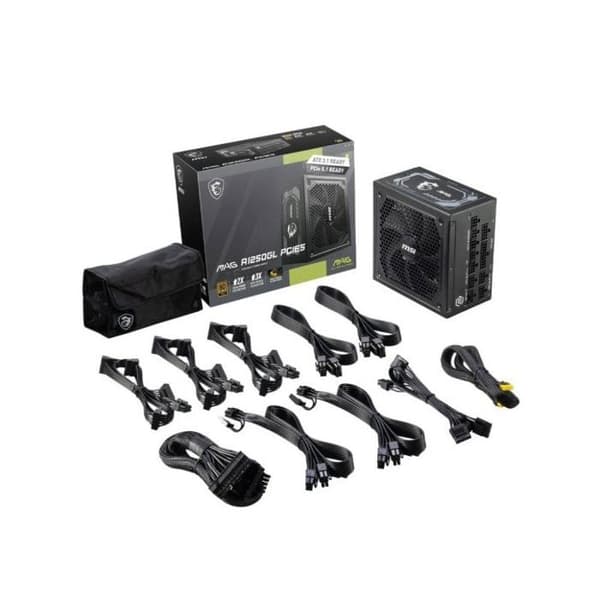 Strömförsörjning PC - MSI - 306-7ZP9A11-CE0 - MAG A1250GL PCIE5