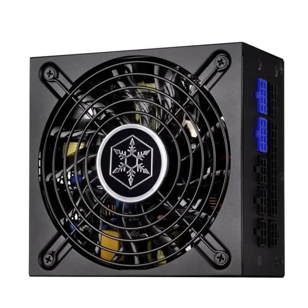 SilverStone SST-SX700-LPT - SFX-L serie, 700W 80 Plus Platinum datorströmförsörjning, låg ljudnivå, 120mm, 100% modulär kabeldragning Svart