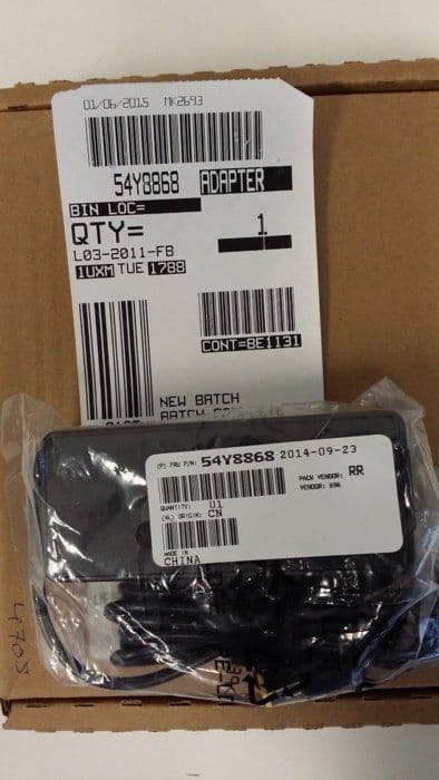 Laddare - Lenovo strömadapter - 54Y8868 - Ersättningsströmkabel AC-adapter 65 W Slim Tip W/O (S)