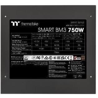 THERMALTAKE Smart BM3 750W (svart) (80+ brons) - PC-strömförsörjning - 750W