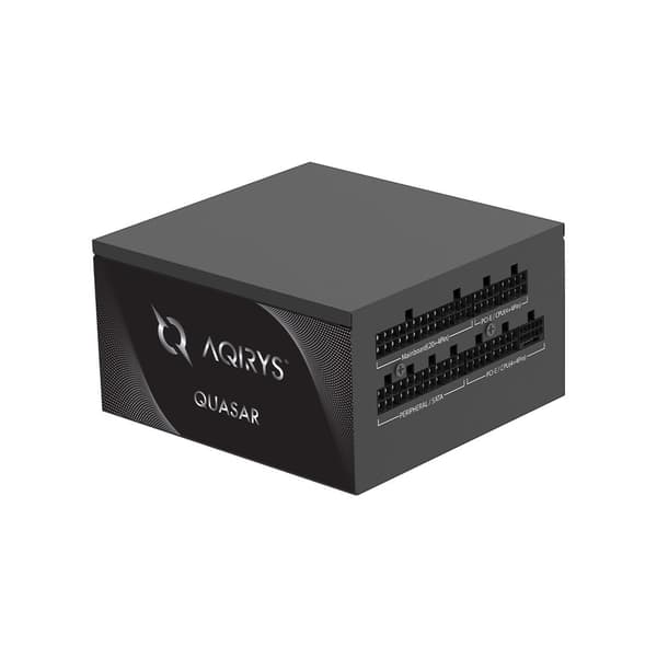 AQIRYS ATX / 80 Plus Platinum-certificeret QUASAR 1200W PCIe 5.0 8YW sort strømforsyning