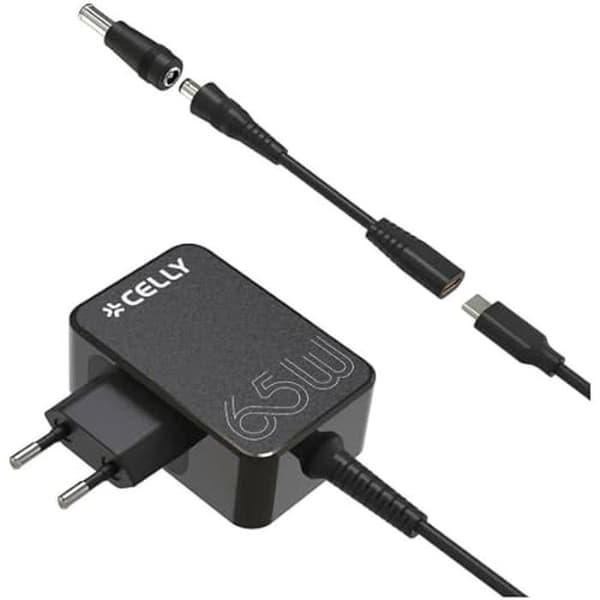 Smartphonetillbehör - CELLY - TC USB-C 65 W + ADAPTERS - USB-C - 65 W - Adaptrar