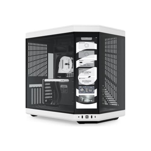 HYTE Y70 Touch - mid tower - utökad ATX Svart, Vit