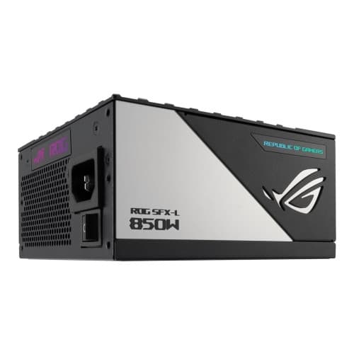 ASUS ROG Loki SFX-L Platinum - nätaggregat - 850 Watt Svart, Silver