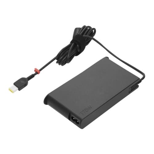 Lenovo ThinkPad 170W Slim AC Adapter (Slim-tip) - strömadapter - 170 Watt Svart