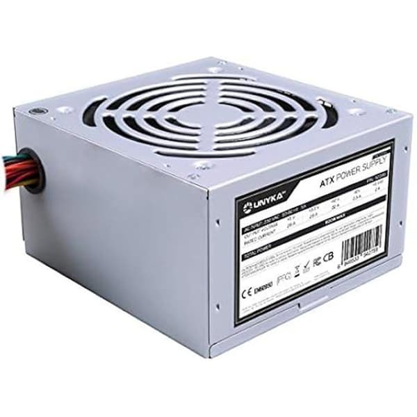 ATX-strömförsörjning - UNYKACH - 500W - Silver - 230V - 50-60Hz - 28A Silver