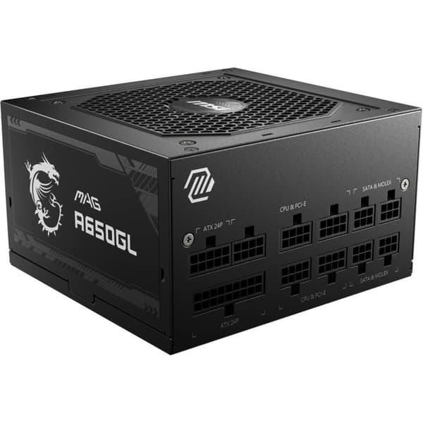 Strömtillförsel MSI MAG A650GL 650 W 80 Plus Bronze Svart