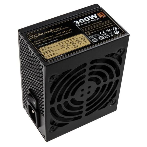 SilverStone SST-ST30SF v 2.0 PC-strömförsörjning - SFX-serien, 300W 80 Plus brons, reducerat brus