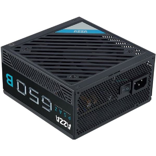 Strömförsörjning - AZZA - PSAZ-650B - 650W - ATX - Strömförsörjning för PC Svart