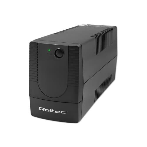Qoltec Monolith - UPS - 600 Watt - 1000 VA Svart