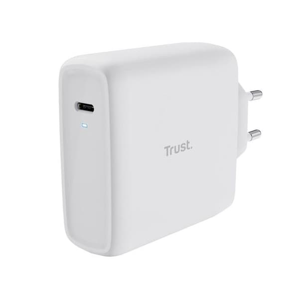 USB-C-laddare - Trust - Maxo - 100W - 2m kabel - Snabbladdning och säker laddning Vit