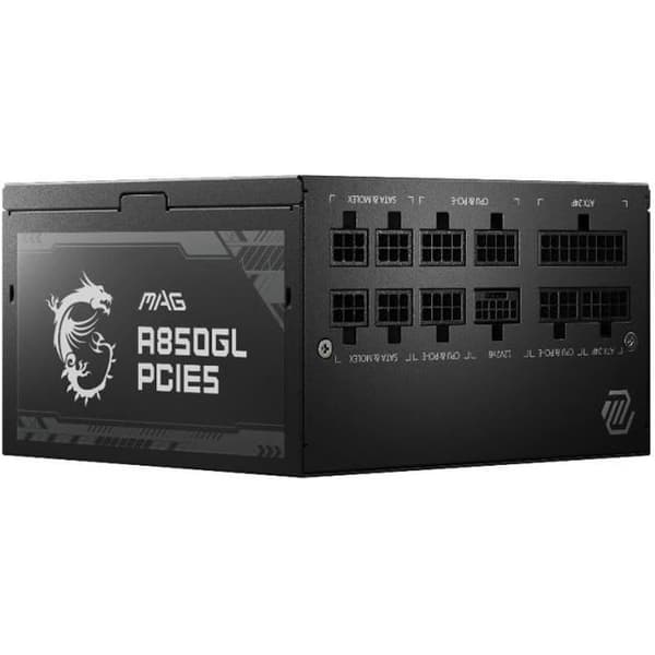 MSI MAG A850GL PCIE5 PC-strömförsörjning - 850W 80+ Gold Modular Svart