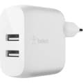 Miniatyrbild 3 av 5: Belkin surfplatta kontakter och laddare 2 USB-A-portar nätladdare, 24W med Lightning-kabel
