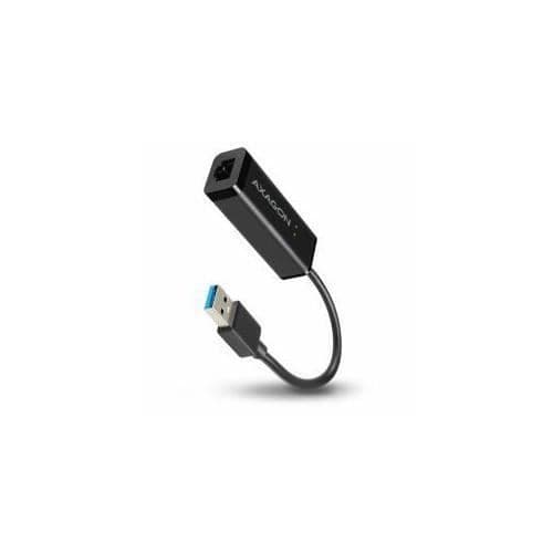 Axagon ADE-SR USB 3.0 RJ-45 kabeladapter och kontakt Svart (Typ-A USB3.0-Gigabit Ethernet 10/100/1000) - 8595247903778 Svart