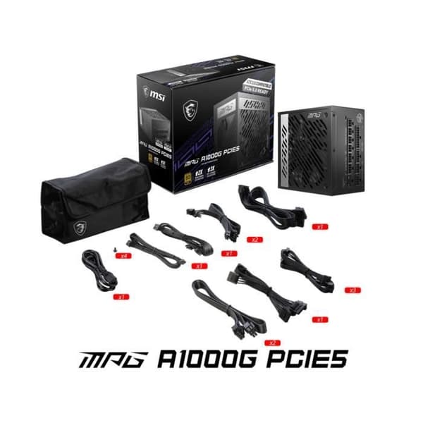 MSI MPG A1000G PCIE5 1000W strömförsörjning