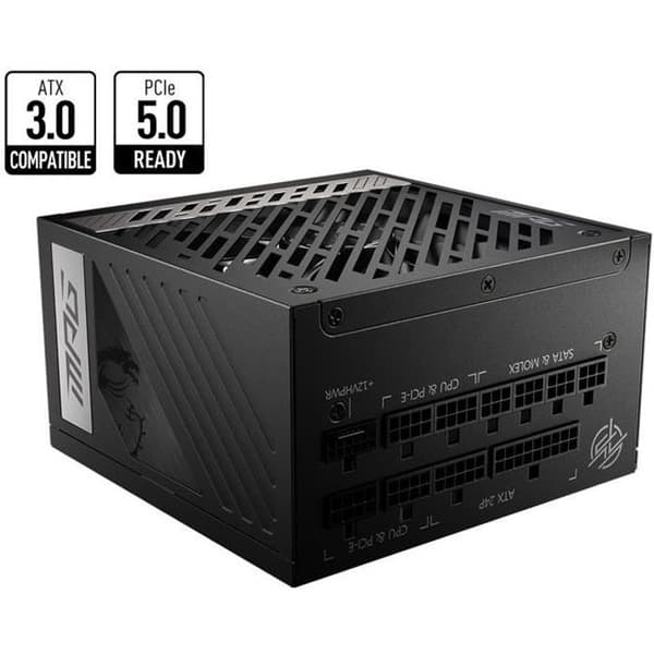 MSI MPG A1000G PCIE5 1000W strömförsörjning Svart