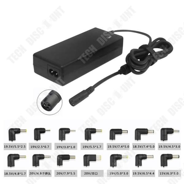 TD® Universal multifunktionell bärbar laddare 90w 15-20v strömadapter för automatisk igenkänning