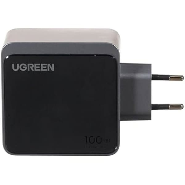 Snabbladdare - UGREEN - Nexode S - 100W - 4 USB-portar - GaN-teknik - Grå
