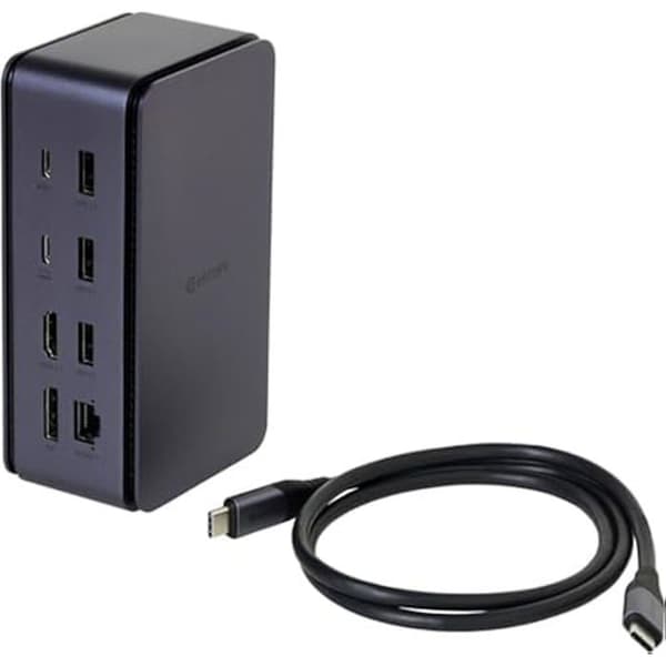 Dock USB - ESTUFF - USB4 Pro Dual Dock - Flera anslutningar - Snabb dataöverföring - HDMI/DisplayPort