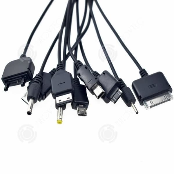 INN® 10 i 1 Universalladdare Kabel Strömkontakter Infällbar USB Snabbladdning Flerkanalig telefonkompatibel smartphone