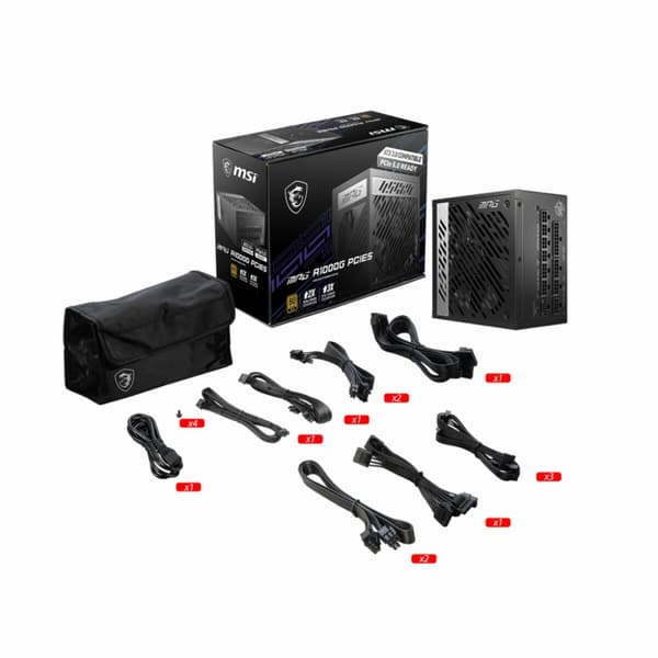 Strømforsyning MSI MPG A1000G PCIE5 ATX 1000 W 80 Plus Gold