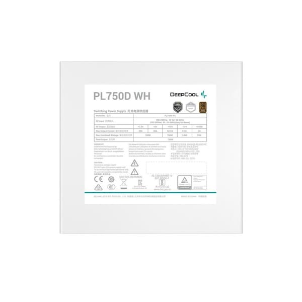 Strømforsyning DEEPCOOL R-PL750D-FC0W-EU-V2 ATX 750 W 80 Plus Bronze RoHS WEEE