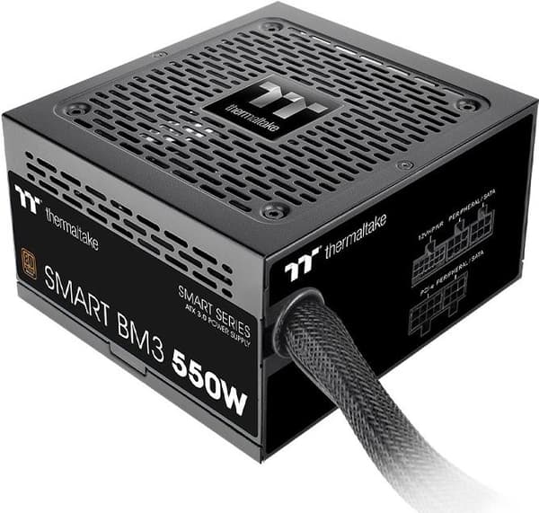 Thermaltake Smart BM3 strømforsyning 550 W 24-pin ATX ATX sort (PS-SPD-0550MNFABE-3)
