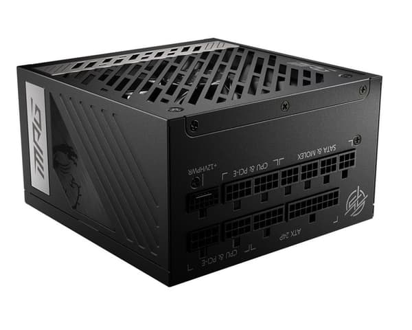 MSI MPG A1000G PCIE5 strømforsyningsenhed 1000 W 20+4 pin ATX ATX Sort Sort