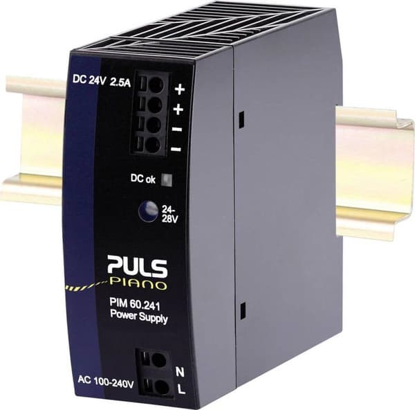PULS DIN-skinne strømforsyning 24 V/DC 60 W