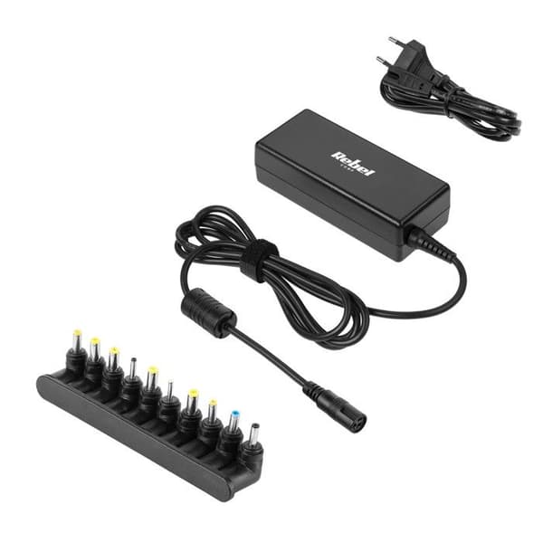 Rebel strömförsörjning 10 spetsar 45 W 12-19,5 V automatisk
