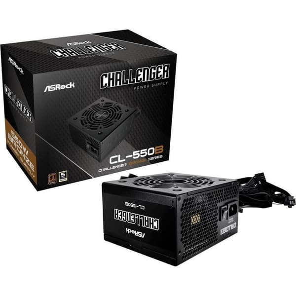 Strømforsyning ASRock 90-UXC055-BNEAAA Sort