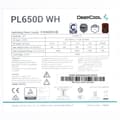 Miniatyrbillede 5 af 7: Strømforsyning DEEPCOOL R-PL650D-FC0W-JDEU-V2 ATX 650 W 80 Plus Bronze RoHS WEEE