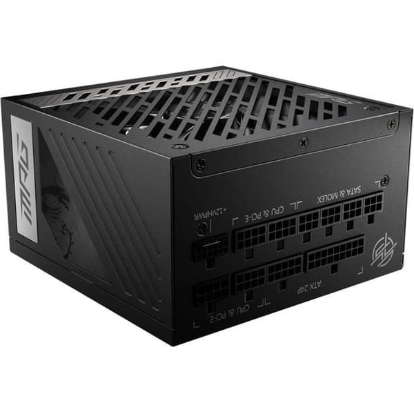Strömförsörjning PC - MSI - 306-7ZP7C11-CE0 - MPG A1000G PCIE 5 - ATX 3.0 - 80+ Guld Svart