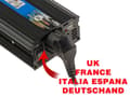 Miniatyrbild 3 av 4: Växelriktare 24V till 220V 500 WATT - Peak Power 1000W - Cigarettändare eller terminalblock - 220V EUROPEISKT UTTAG (FRANKRIKE)