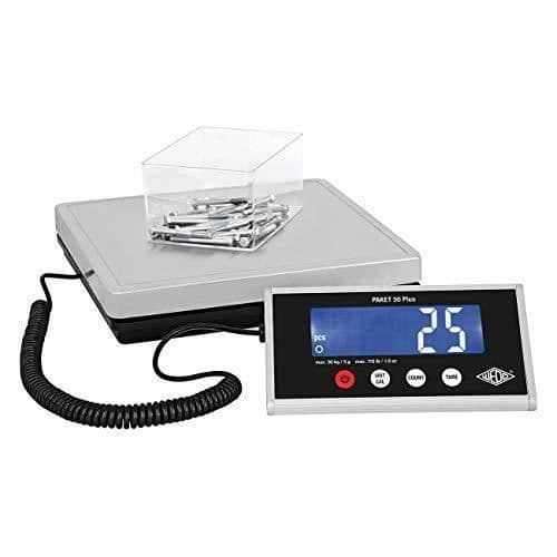 WEDO 507605005,P ese Pack 50 Plus 50kg/5g med strömförsörjning, silver/svart