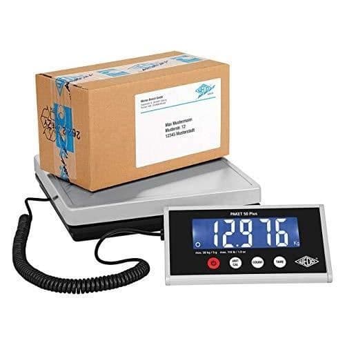 WEDO 507605005,P ese Pack 50 Plus 50kg/5g med strömförsörjning, silver/svart