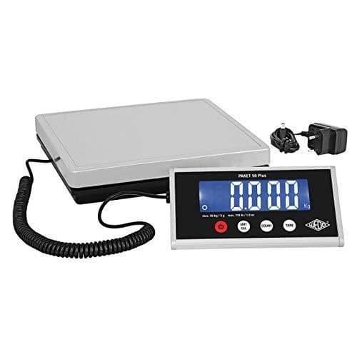 WEDO 507605005,P ese Pack 50 Plus 50kg/5g med strömförsörjning, silver/svart