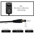 Miniatyrbild 3 av 4: Universal strömförsörjning 5V 2A DC, AC 100-240V 50/60Hz, Adapter, Plug-in Strömförsörjning/kabellängd 115cm