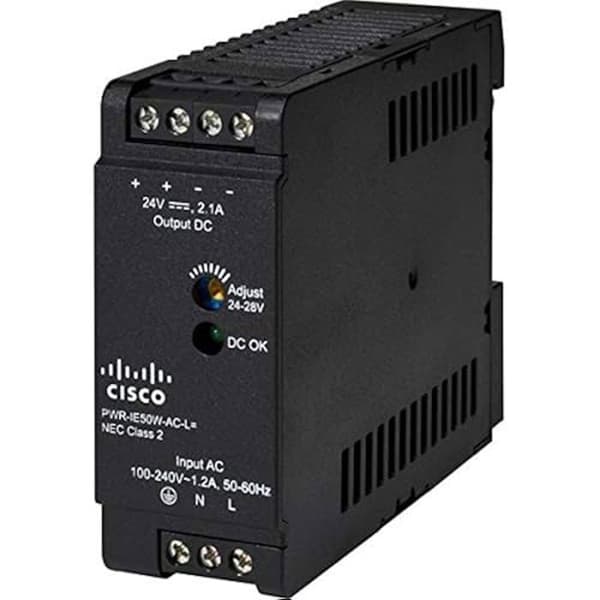 Strömförsörjning - CISCO - PWR-IE50W-AC-L - 50W - AC - Uppfyller CISCOs specifikationer Grå