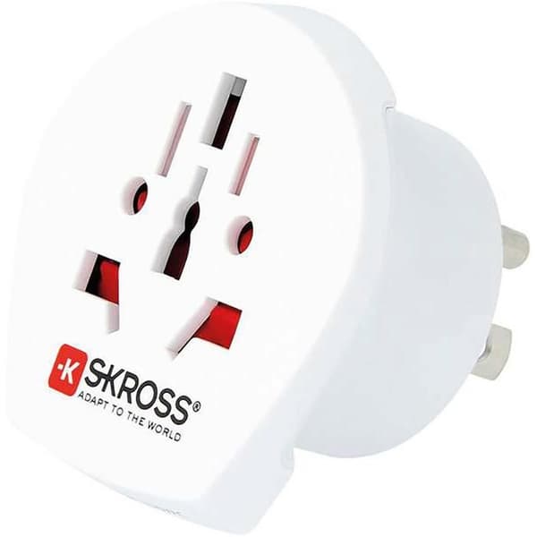 Reseadapter - SKROSS - CA W till USA - Vit - CA 100-240 - 150 länder för användning