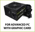 Miniatyrbild 5 av 6: Tecnoware ATX Hyper Stream Bronze 400W strömförsörjning för avancerade datorer med NVIDIA GeForce GTX-RTX, PCI-E, CPU 4+4, SATA, Molex