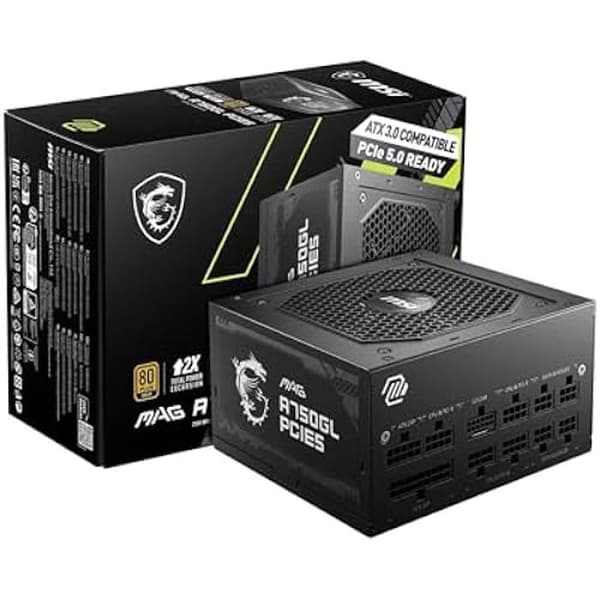 Strömförsörjning - MSI - MAG A750GL - 750 W - 80 Plus Gold - Modular ATX 3.0 Svart