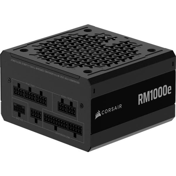 Strömförsörjning ATX - CORSAIR - RM1000e - 1000 Watt - Modulare - Tyst Svart