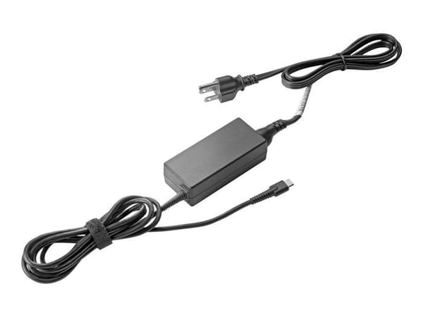 Adapter - HP - 45W - USB-C - Laptop-strömförsörjning - Vit
