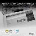 Miniatyrbild 3 av 5: CORSAIR RMe Vit Serie - RM850e Vit - 850 Watt - ATX 3.1