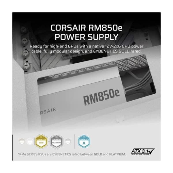 CORSAIR RMe Vit Serie - RM850e Vit - 850 Watt - ATX 3.1