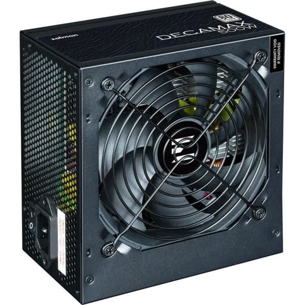 PC strømforsyning - ZALMAN - DecaMax 500W - 80+ - Ikke-modulær - 120mm blæser - Sort